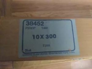 PYREX 38452 Tube Chromatography Column 10 x 300 Box of 2 - Picture 1 of 1