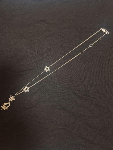 Collana Christian Dior stella logo pietra strass usata