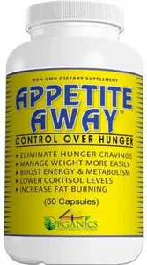 Appetite Away Hunger Suppressant Weight Loss Supplement 60 Capsules, Pack of 5 . - Picture 1 of 3
