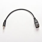 2x 3.5mm Male AUX Audio Plug Jack To USB Female Converter Cable Cord Car MP3 *DB