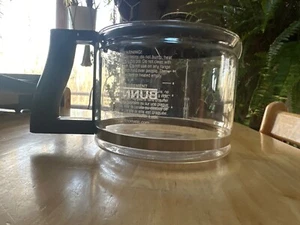 BUNN Coffee Maker 10 Cup Glass Decanter Pot Carafe Black Lid - Picture 1 of 4