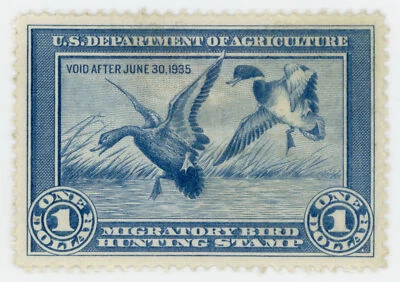 US Scott #RW1 | Mint DOG | XF Extra Fine - Image 1 of 2