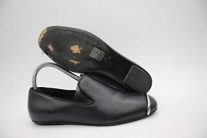 Alexander Wang Nappa Leather Pierced Silver Toe Loop Modern Loafers Women's 37