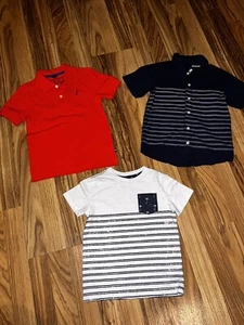 Nautica Carter’s Arizona Jeans Niños Camisas Talla 4 4/5 Lote de 3 - Imagen 1 de 7