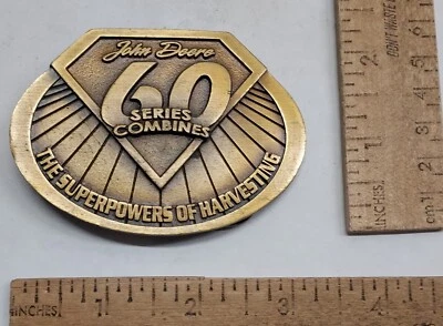 John Deere - 60 SERIES COMBINES - #d - belt BUCKLE -listing #7278 - Image 1 of 4