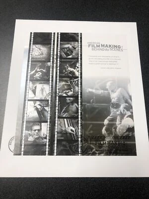 US FDC 3772 American Filmmaking Souvenir Sheet First Day Cover 2003 - Image 1 of 3