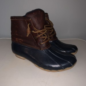 light blue sperry boots