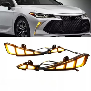 Fit for Avalon 2018-2020 LED Daytime Running Light Fog Lamp with Turn Signal DRL - Picture 1 of 8