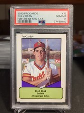 1990 Procards Billy Bean Future Stars AAA PSA 10 💎 POP 1 