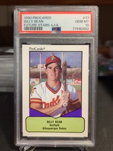 1990 Procards Billy Bean Future Stars AAA PSA 10 💎 POP 1 
