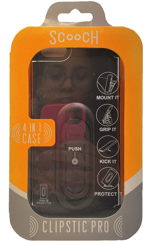 Scooch 4-in-1 Clipstic Pro Case for iPhone 6 Plus/6S Plus - Black - Image 1 of 4