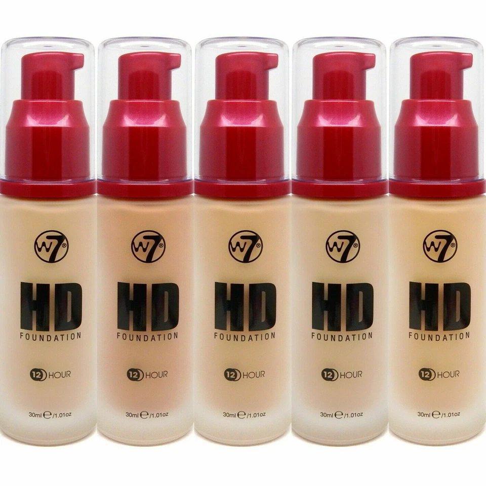 W7 HD Foundation Pump Applicator Liquid Face Make Up - Image 1 of 1