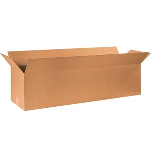 B481212 Long Corrugated Boxes, 48"L x 12"W x 12"H, Kraft (Pack of 10) - Picture 1 of 3