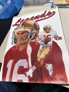 Legends Sports Memorabilia Magazine Football Icons + Cards Joe Montana - Bild 1 von 5
