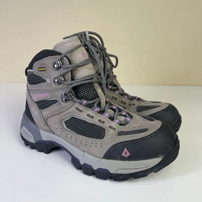 Vasque Womens 7.5 Wide Breeze 2.0 Mid GTX 7479 Brown Hiking Boots Vibram Goretex - Image 1 of 4