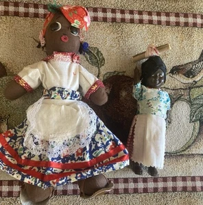 Vintage African American Doll Lot of Two - Picture 1 of 6