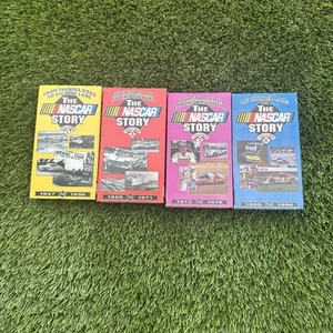The NASCAR Story Volumes 1-2-3 -4 VHS Tapes 1947-1994 NASCAR Racing Series A-25 - Picture 1 of 6