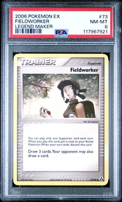 Pokemon Ex Legend Maker 73 Fieldworker PSA 8 - Image 1 of 2