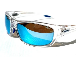 REVO Jeep COAST Clear Crystal shiny POLARIZED Blue Water Sunglasses 1185 09 BL - Picture 1 of 11