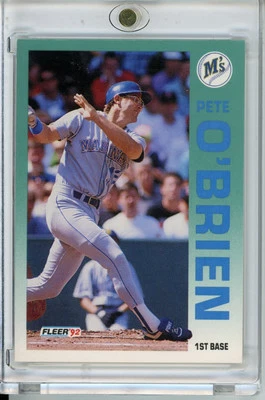 1992 Fleer #289 Pete O'Brien - Image 1 of 2