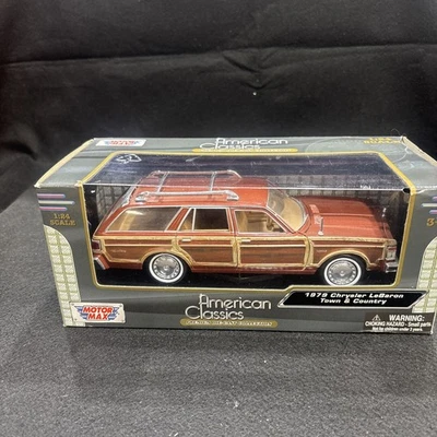 Motor Max 1:24 American Classics 1979 Chrysler Lebaron Town Country Wagon Raro Foto 1 de 4