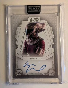2024 Topps Star Wars Antigüedades Galácticas Kerlri Russell As Zorii Bliss Automático/50 - Imagen 1 de 2