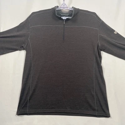 Мужской пуловер Kuhl на четверть молнии XXL бежевый серый с длинным рукавом спортивный топ многослойный - Изображение 1 из 4