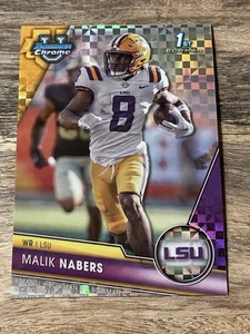 Malik Nabers 2023 Bowman U Xfractor 1st Bowman #74 LSU Tigers - Bild 1 von 2