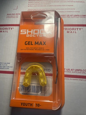 Protector bucal Shock Doctor Gel Max amarillo juvenil deportivo protector bucal 10- Foto 1 de 4