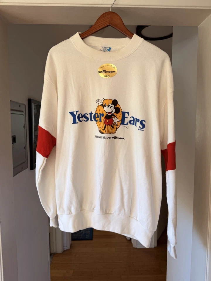 华特迪士尼世界米老鼠 YesterEars Pleasure Island 复古运动衫 XL — 第 1/3 张图片