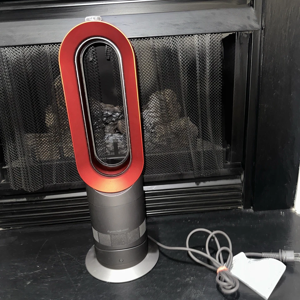 Dyson AM04 Hot + Cool Tower Table Fan w/ OEM Remote Tested Working - Image 1 of 4