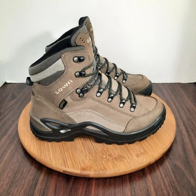 Lowa Renegade GTX Mid Mujer 7 Botas Anchas Cuero Marrón Piedra Senderismo Goretex  Foto 1 de 4