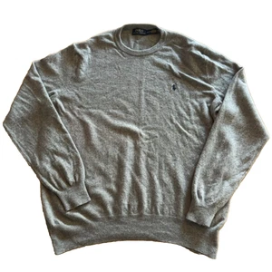 Jersey Polo Ralph Lauren Gris Lana XXL Cuello Redondo Hombre Talla - Imagen 1 de 8