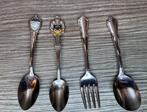 Vintage Antik Konvolut 4 Andenken Löffel - Bild 1 von 12