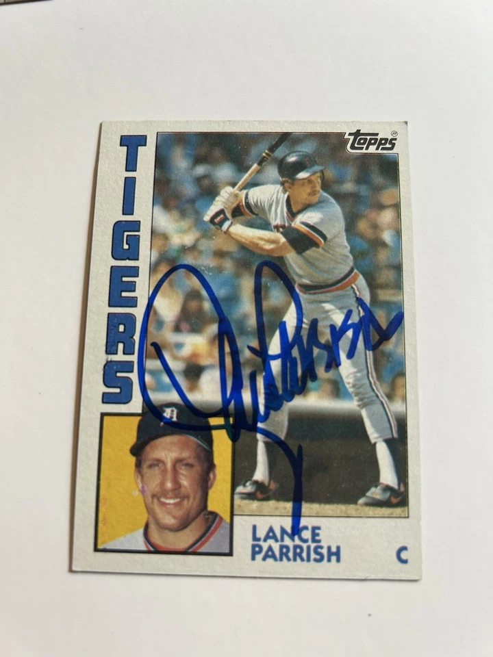 Lance Parrish Signed 1984 Topps Detroit Tigers Card # 640 - Image 1 of 1