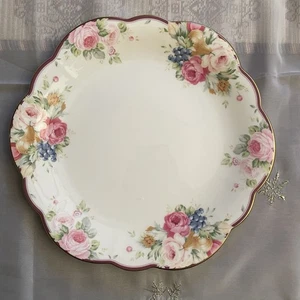 Mikasa Japan Rosemead Floral Banquet Pattern Wellington Cake Plate 10.5” - Picture 1 of 8