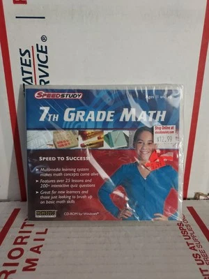 New Selectsoft Publishing CD-ROM Quick Study 7th Grade Math, PC & Mac #162h - Image 1 of 2