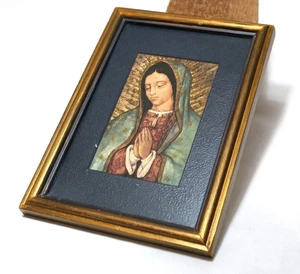 Mutter Maria Druck Bild in Gold & Braun Holzrahmen - Bild 1 von 7