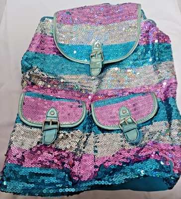 MOCHILA JUSTICIA LENTEJUELAS MULTICOLOR Foto 1 de 2