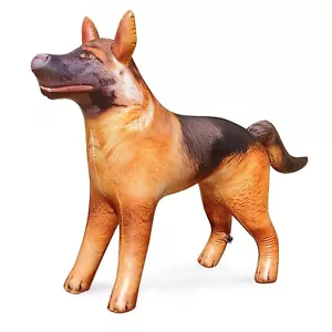 Cane da pastore tedesco gonfiabile K9 animale domestico decorazione festa regalo piscina giocattolo - Foto 1 di 6