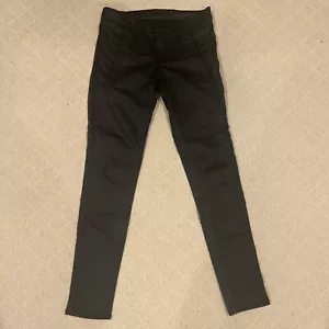Jeans gamba skinny nuovi senza etichette strag and bone neri/grigi in pelle taglia 28 - Foto 1 di 5