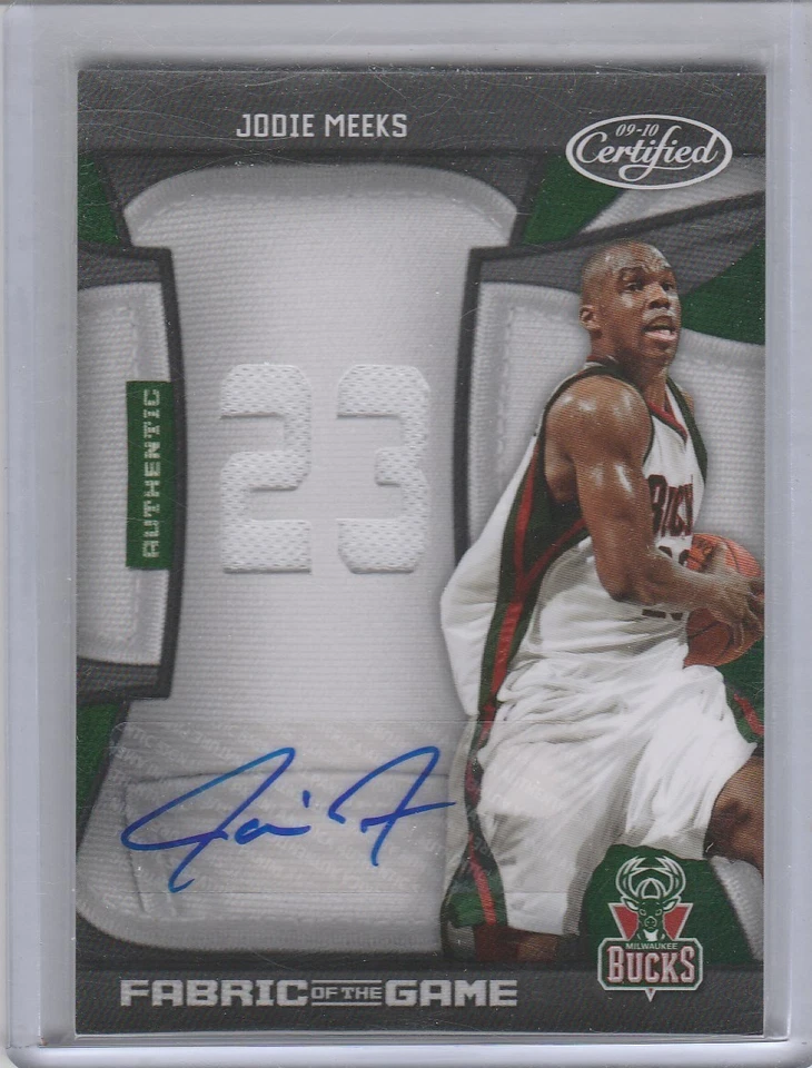 2009-10 Certified Fabric of the Game Jersey Number Auto Jodie Meeks 06/25 - Image 1 of 1