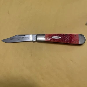 1989 Case XX Centennial Red Jigged Bone 4.25" Heavy Swell End Jack 6199 1/2 (Z-V - Picture 1 of 6