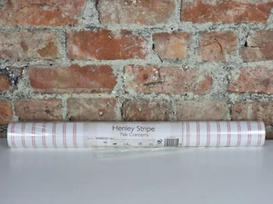Laura Ashley Henley Stripe Pale Cranberry Wallpaper W085567-A/1 - Picture 1 of 3