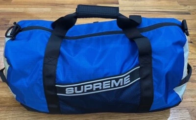 NUEVO Bolso de Lona Supreme FW23 3D Logotipo Caja Azul Logo Foto 1 de 4