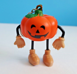 Halloween Pumpkin Head Keychain 2.5" Tall
