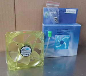 ACE custom mod supplies 92mm Green Case Fan ACE-92-UG 3Pin - Picture 1 of 3
