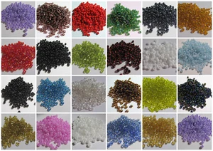25g Glass Seed Beads approx. 2mm wide, 0.5mm hole - various types & colours - Picture 1 of 16