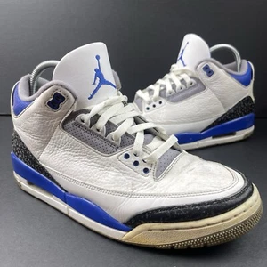 Nike Air Jordan 3 Retro Mid Racer Blue Sneakers Mens Size 10.5 CT8532-145 No Box - Picture 1 of 8