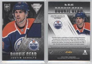 2013-14 Panini Anthology Titanium Update Gear Justin Schultz #RG-JUS Rookie RC